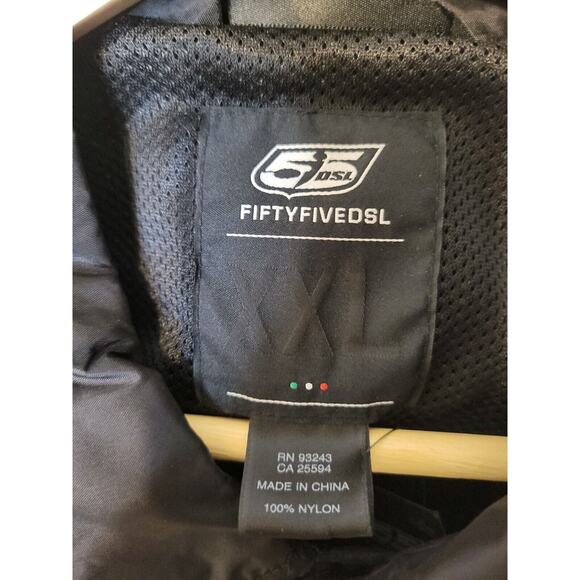 Fifty Five DSL Black Drawstring Waist Outdoor Men's Jadio Coaches Jacket 2XL NWT - Picture 5 of 7